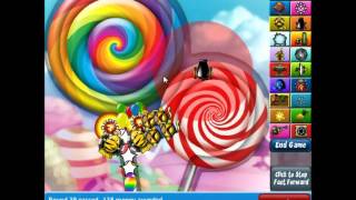 Bloons Tower Defense 4 Walkthrough Track 2 Hard No Lives Lost [upl. by Sidwel]