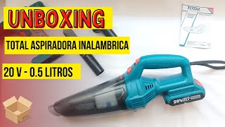 Aspiradora Inalámbrica TOTAL 20v  Auto Y Hogar A Batería 📦 Unboxing  REVIEW [upl. by Jermayne]