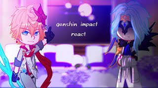 Fatui Harbingers react to Aether  Genshin impact Gacha Club Angst Ship [upl. by Katlin188]