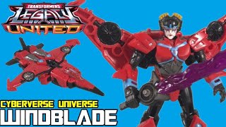 Cyberverse Universe Windblade Review  Transformers Legacy United [upl. by Rudie]