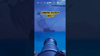 Cannons destroy cars viral shorts gamer gaming twitchstreamer fortnite fortniteclips lol [upl. by Vallo486]