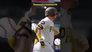 Padres de San Diego Home run jake cronenworth ⚾️mlb beisbol baseball grandesligas [upl. by Idnas470]