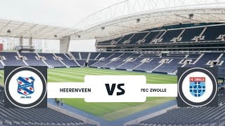 HEERENVEEN VS PEC ZWOLLE [upl. by Adialeda]