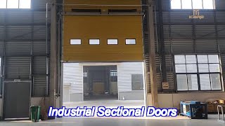 Automatic Insulated Sectional Doors sandwich Industrial Factory Door Customized [upl. by Dowdell]