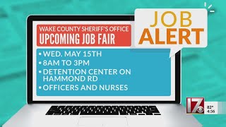 Wake County Sheriff’s Office hosting job fair [upl. by Suirtemed801]