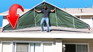 Duct Tape Hang Glider FLYING Challenge [upl. by Behka]