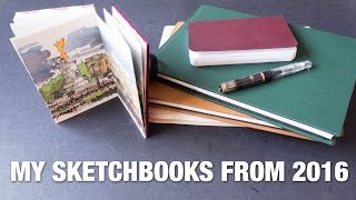 Sketchbooks from 2016 and Making Time to Draw [upl. by Ramyaj]