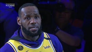 LeBron James Gives EMOTIONAL Speech about Kobe Bryant [upl. by Elrae]