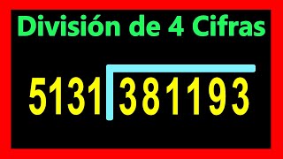 ✅👉 como dividir por 4 cifras ✅Dividir por 4 cifras [upl. by Trillby923]