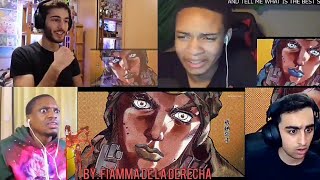 Jojos bizarre adventure Steel Ball Run opening by Disco ballad Reactions [upl. by Ettelracs]