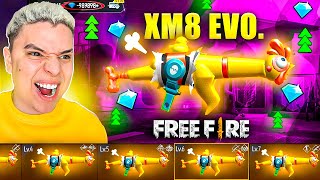 LA NUEVA XM8 EVOLUTIVA DE FREE FIRE  😳🔥 ACTUALIZACION 🔥 NIVEL 7 🔥 [upl. by Parfitt]