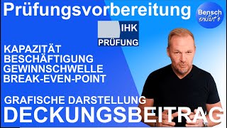 Prüfungsvorbereitung Aufgaben mit dem Deckungsbetrag  grafische Lösung [upl. by Salli]