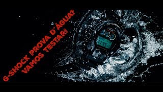 Casio GShock prova dágua Teste de vedação [upl. by Tnahsin]