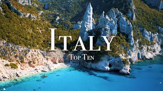 Top 10 Places To Visit In Italy  4K Travel Guide [upl. by Salisbury]