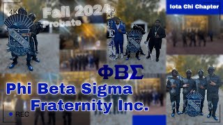 Phi Beta Sigma Fraternity Inc  Fall 2024 Probate  Iota Chi Chapter  Western Illinois university [upl. by Saoj]