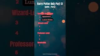 Name These Harry Potter Spells  Part 3  Ultimate Wizarding Spell Challenge [upl. by Desdee]