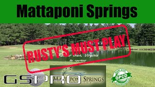 GSPro Course Favourite Mattaponi Springs [upl. by Ajnat]