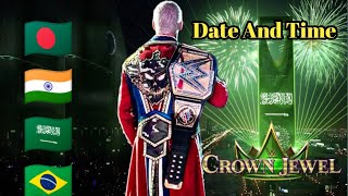 Wwe Crown Jewel 2024 Date And Time  wwe crownjewel dateandtime romanreigns therock 2024 [upl. by Anihpled]