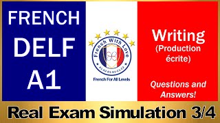 DELF A1 FRENCH WRITING EXAM SAMPLE✍️  ReadytoUse French Phrases amp Easy French Sentences Included [upl. by Westfahl811]