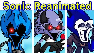 Friday Night Funkin VS Minus Sonic Reanimated Full Week FNF ModHard SONICEXE 15  Sunky [upl. by Acirat]