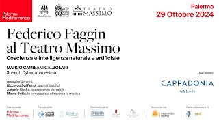 Federico Faggin al Teatro Massimo coscienza e intelligenza naturale e artificiale [upl. by Eronaele]