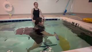 St Phillips College Aquatic Physical Therapy Students Demonstrate Shoulder Mobility [upl. by Acirtal]