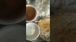 Lunchricevendakkai sambarcurdomelettehealthy diet planshortstamil [upl. by Ycnej]