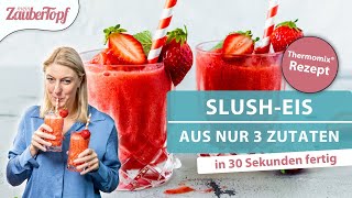 😍😍 BLITZ Erdbeer SlushEis mit dem Thermomix®  Thermomix® Rezept [upl. by Allerbag]