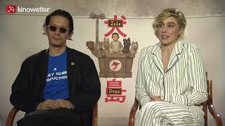 Interview Kunichi Nomura amp Greta Gerwig ISLE OF DOGS [upl. by Ez]