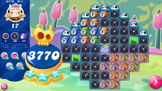 Candy Crush Saga Level 3770  Super Hard Level  No Boosters  3 Sugar Stars 🌟🌟🌟 [upl. by Eniwtna]