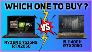 MSI Bravo 15 VS ASUS TUF F15  Ryzen 7 7535HS VS i5 11400H  RTX 2050  Which one to buy  🔥 [upl. by Ardnajela400]