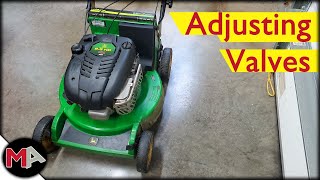 Mower Valve Adjustment  John Deere JA62 Briggs amp Stratton [upl. by Imyaj]