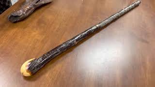 Rare Blackthorn Shillelagh Walking Stick by McCaffrey Crafts in Ireland [upl. by Meyeroff9]