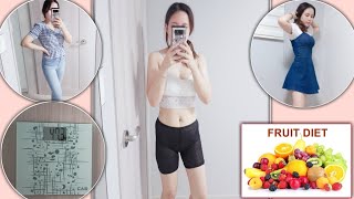 HOW I LOSE 24 KGS IN 3 DAYS  I tried fruit diet for 3 days  Diet Vlog [upl. by Boynton]