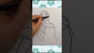 How to draw Isabela Madrigal from Encanto  Disney movie art cute viral shorts [upl. by Attinahs]