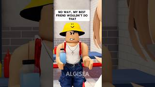 WHEN YOUR BEST FRIEND BACKSTABS YOU BUT YOUR GIRLFRIEND COMES TO THE RESCUE roblox shorts [upl. by Ynehteb223]