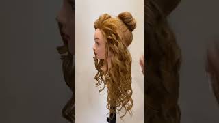 bun hairstyle for wedding bunhairstyle hairtutorial hairdo trendingonshorts hairstylehairstyle [upl. by Ahsatal]