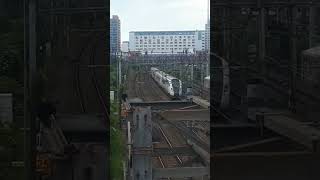 Class 805 on test passes through Wembley Central 27524 [upl. by Ullund]