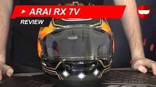 Arai RX 7V Racing Helmet Review amp Unboxing  ChampionHelmetscom [upl. by Ittocs]