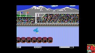 World Games Barrel Jumping APPLE II  14 Barrels cleared [upl. by Naeloj841]