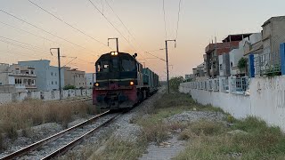 Tunisie Locomotive DM Pulling 2 freight cars To Sfax 🇹🇳 [upl. by Honeywell406]