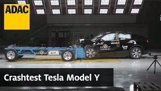 Tesla Model Y im Crashtest  ADAC amp Euro NCAP [upl. by Eylrac]