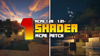 1 TOP SHADER MCPE PATCH REALISTIC  Di Minecraft 120  121   Support Low End Mobile Device [upl. by Atirys]