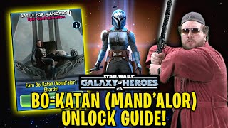 BoKatan Mandalor Unlocked  Battle for Mandalore Epic Confrontation Strategy Guide  SWGoH [upl. by Eniarral]