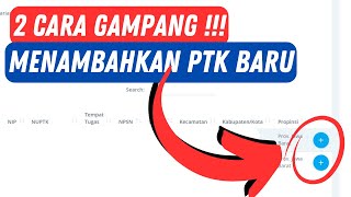 Cara Tambah PTK Baru di Dapodik 2025  Mudah  Berhasil [upl. by Ynitsed763]