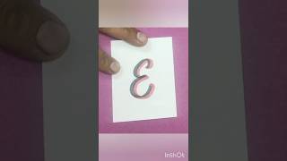 Capital E in calligraphy writing youtube shorts handlettering calligraphy [upl. by Titus]