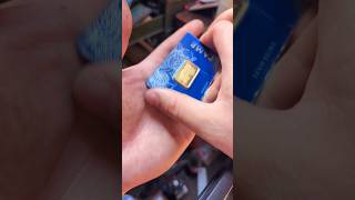 How To Crack Open A Pamp Bar bullion gold [upl. by Nadabas]