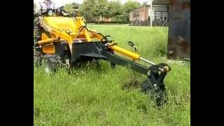 HYSOON HY380 MINI SKID STEER LOADER WITH DIGGER ATTACHMENT [upl. by Edrea]