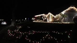 Christmas 2016 Decorations at Meadow Avenue in Stockton CA Christmas 2016 [upl. by Enyaj]