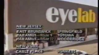 1980s Eyelab Commercial Regional EyeglassVisionOptometry Chain [upl. by Nitsrek]